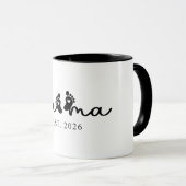 Süße Mama Est 2026 Tasse (VorderseiteRechts)