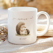 Süße Mama etablierte Wasserfarbe-Igel Kaffeetasse