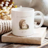 Süße Mama etablierte Wasserfarbe-Igel Kaffeetasse