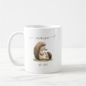 Süße Mama etablierte Wasserfarbe-Igel Kaffeetasse (Links)