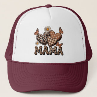 Süße Mama Floral & Gepard Truckerkappe