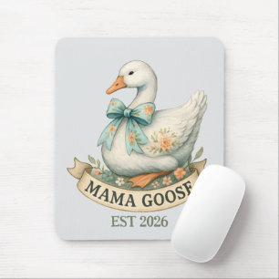 Süße Mama Gans Vintage-Bauernhoftier Mutter Gans Mousepad