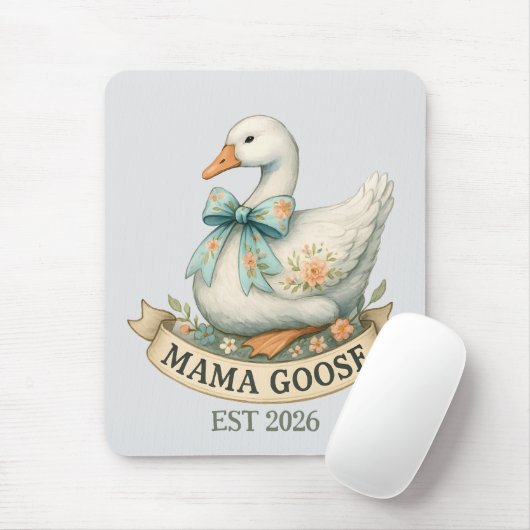 Süße Mama Gans Vintage-Bauernhoftier Mutter Gans Mousepad (Mit Mouse)
