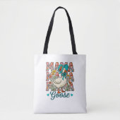 Süße Mama-Gans-Wortkunst Tasche (Vorderseite)