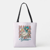 Süße Mama-Gans-Wortkunst Tasche (Rückseite)