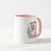 Süße Mama-Gans-Wortkunst Tasse (VorderseiteRechts)
