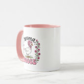 Süße Mama-Gans-Wortkunst Tasse (Vorderseite Links)