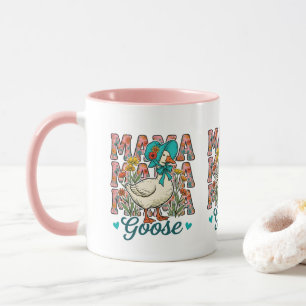 Süße Mama-Gans-Wortkunst Tasse