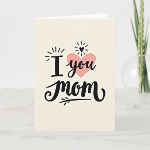 Süße Mama ich liebe dich Karte