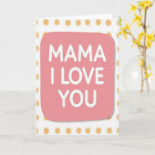 Süße Mama Lieb Dich Karte (Gelbe Blume)