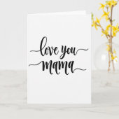Süße Mama Script Karte (Gelbe Blume)