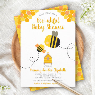 Süße Mamma-to-Bee-Baby-Party Whimsical Kawaii Einladung