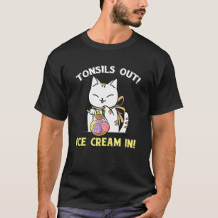 Süße Mandeln Raus Eiscreme Bei Katzen Mandel OP Ch T-Shirt