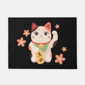 Süße Maneki Neko Glückskatze  Fußmatte (Vorderseite)
