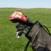 Süße Maneki Neko Glückskatze Golf Headcover (In SItu)
