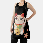 Süße Maneki Neko Glückskatze Schürze (InSitu)