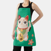 Süße Maneki Neko Glückskatze Schürze (InSitu)