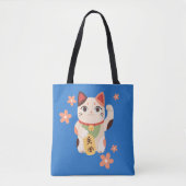 Süße Maneki Neko Glückskatze Tasche (Vorderseite)