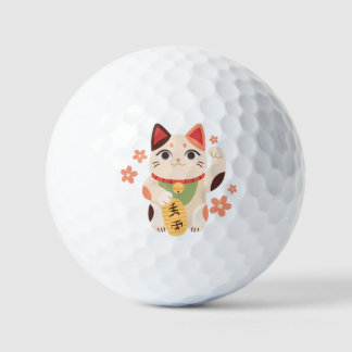 Süße Maneki Neko Lucky Cat Golfbälle