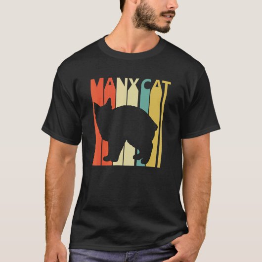Süße Manx-Katze T-Shirt (Vorderseite)