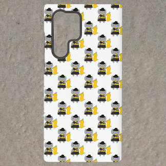 Süße Marching Band Color Guard Katze Gelb Schwarz Samsung Galaxy Hülle