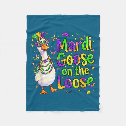 Süße Mardi-Gans Lose Karnevalsumzug Fleecedecke (Vorderseite)