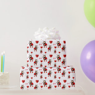 Süße Marienkäfer auf Weiß Geschenkpapier