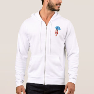 Süße Marienkäfer Blaue Regenschirm Regenstiefel Hoodie