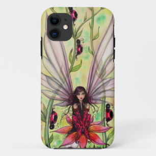 Süße Marienkäfer-Fee-Fantasy-Illustration Case-Mate iPhone Hülle