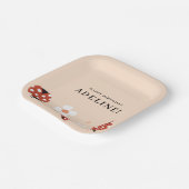 Süße Marienkäfer-Geburtstagsfeier  Pappteller (Gewinkelt)