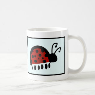 Süße Marienkäfer-Illustration Kaffeetasse