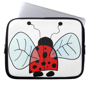 Süße Marienkäfer-Illustration Laptopschutzhülle