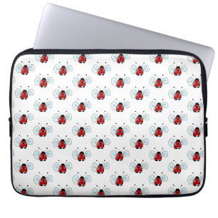 Süße Marienkäfer-Illustration Laptopschutzhülle