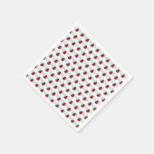 Süße Marienkäfer-Illustration Serviette (Ecke)