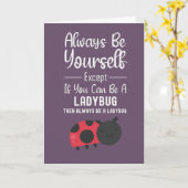 Süße Marienkäfer Karten Lustiger Humor Cartoon Ins (Gelbe Blume)