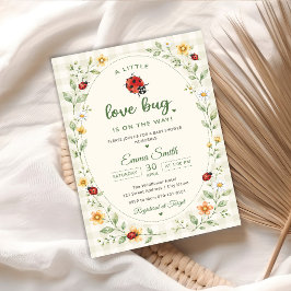 Süße Marienkäfer Love Bug Babyparty Einladung