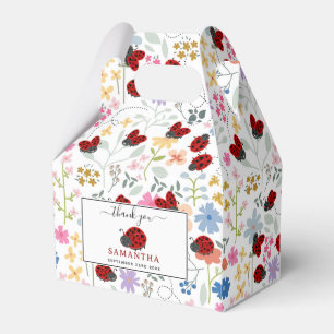 Süße Marienkäfer Wildblumen Verspieltes Florales Geschenkschachtel