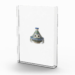 Süße marokkanische Kawaii-Tajine-Aufkleber Fotoblock