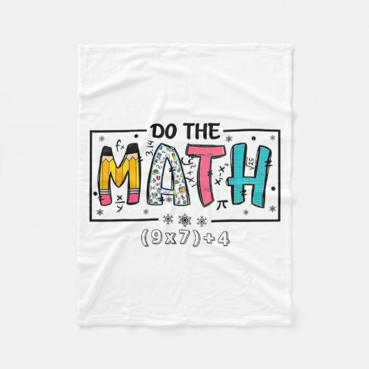 Süße Mathe 67 Mathelehrer Six Fleecedecke (Vorderseite)