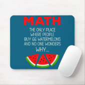 Süße Mathe-Wassermelonen-Rechenwitz-Lehrerin Mousepad (Mit Mouse)
