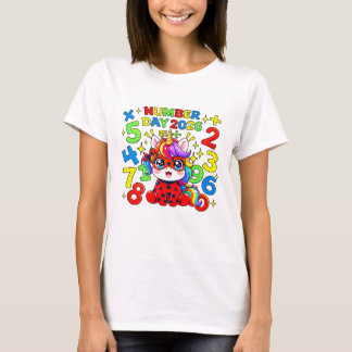 Süße Mathe-Zahlen Marienkäfer Zahlentag T-Shirt UK