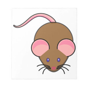 Süße Maus Cartoon Notizblock