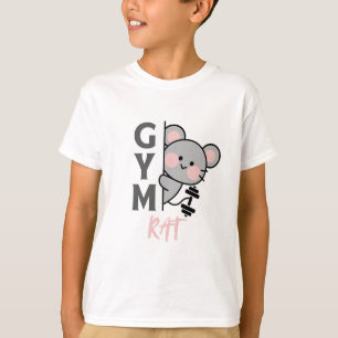 Süße Maus Grafik T-Shirt für Gym-Ratten