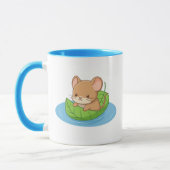 Süße Maus in einem Blattboot Tasse (Links)