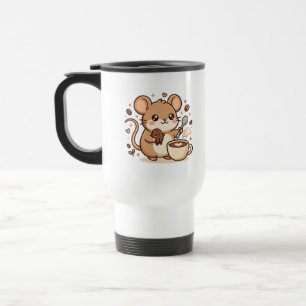 Süße Maus Kawaii Kaffeereise-Tasse Reisebecher