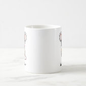 Süße Maus liest ein Buch Custom Kaffeetasse (Mittel)