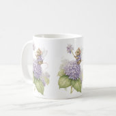 süße Maus mit Schmetterlingsflügeln Kaffeetasse (Vorderseite Links)