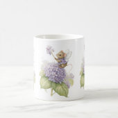 süße Maus mit Schmetterlingsflügeln Kaffeetasse (Mittel)
