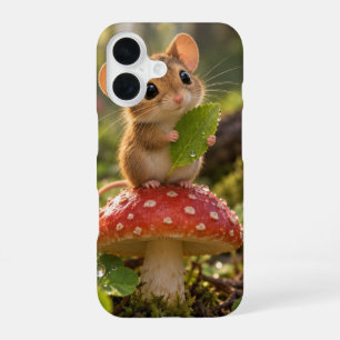 Süße Maus Pilz Wald Märchenbuch Handyhülle iPhone 16 Hülle