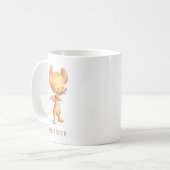 Süße Maus spielt Flöte Kaffeetasse (Vorderseite Links)